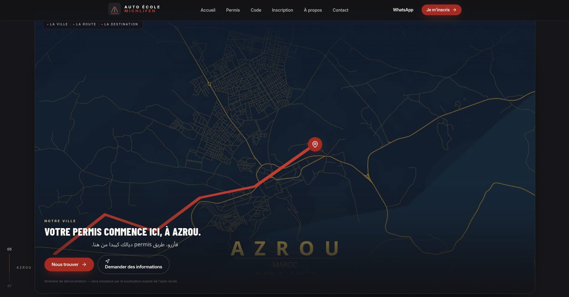 Auto-École Michlifen — the map and directions
