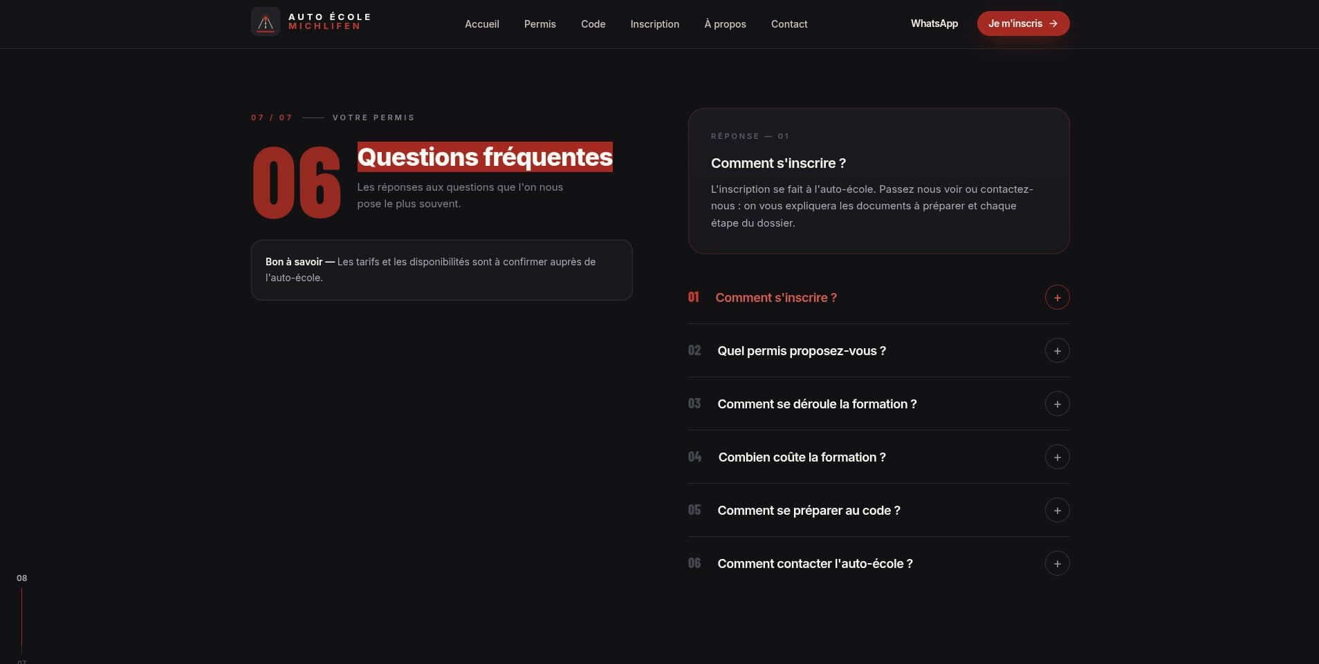 Auto-École Michlifen — the frequently asked questions