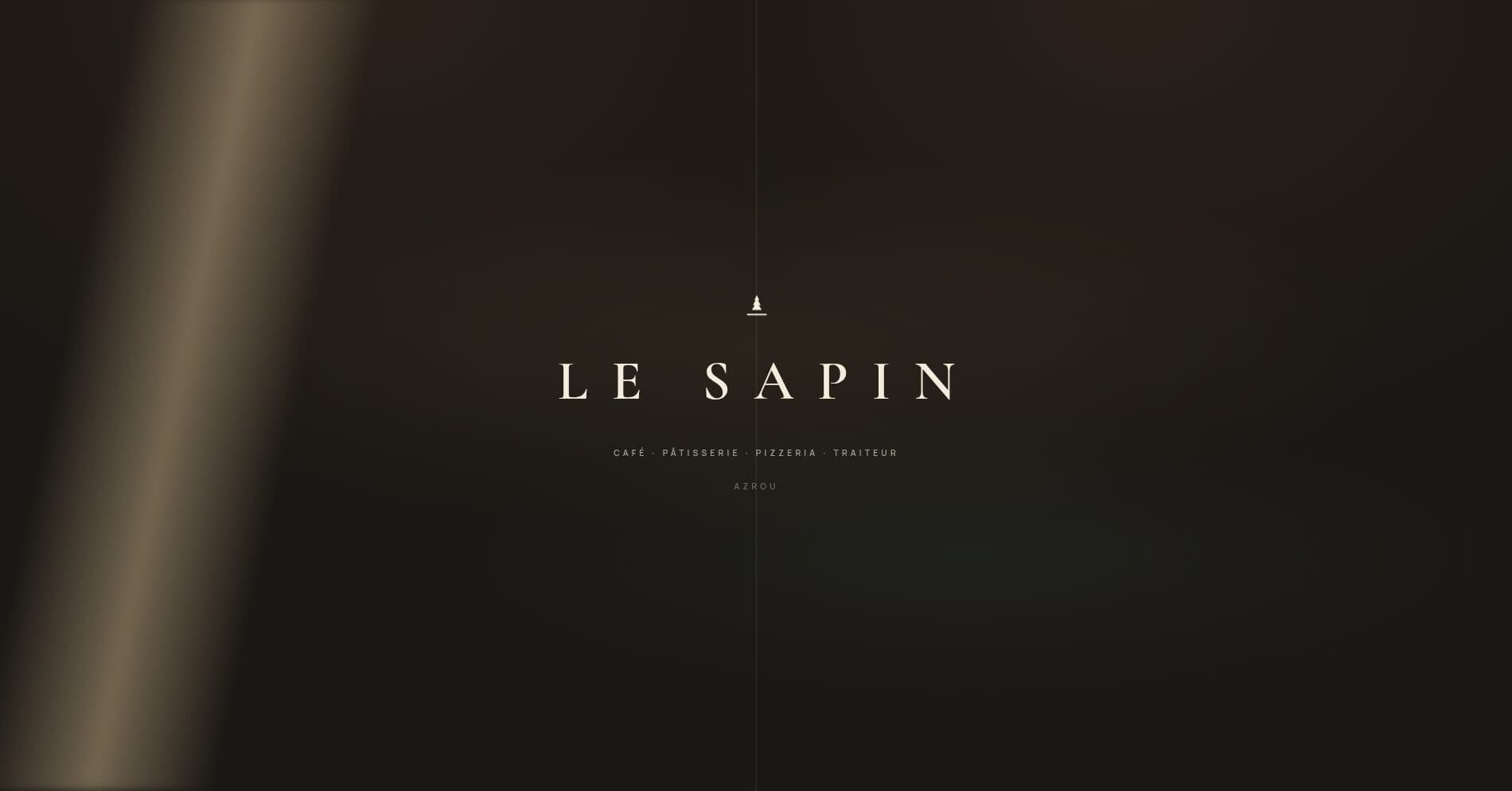 Le Sapin — the first-load loading animation