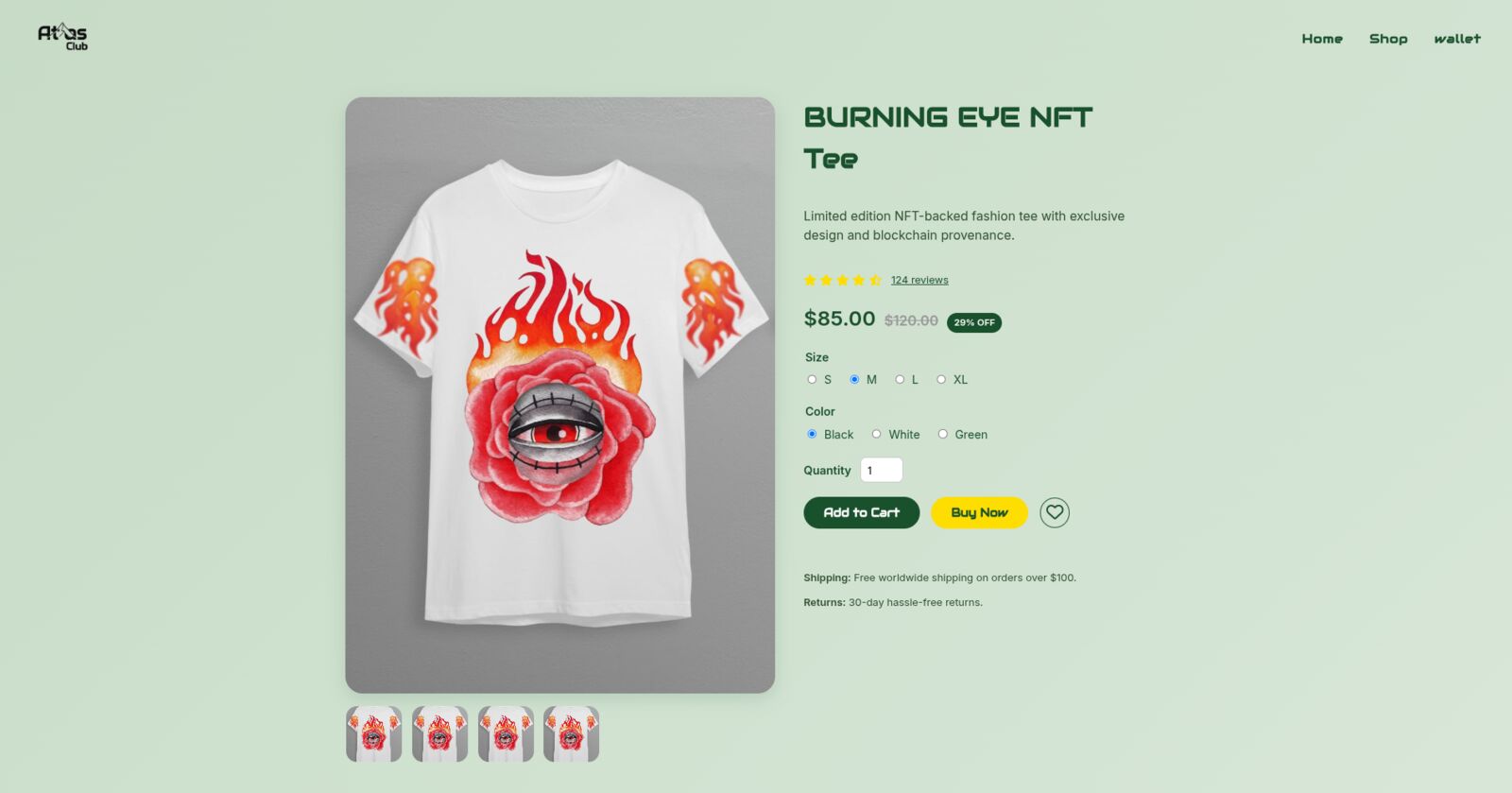 Atlas Club — item view