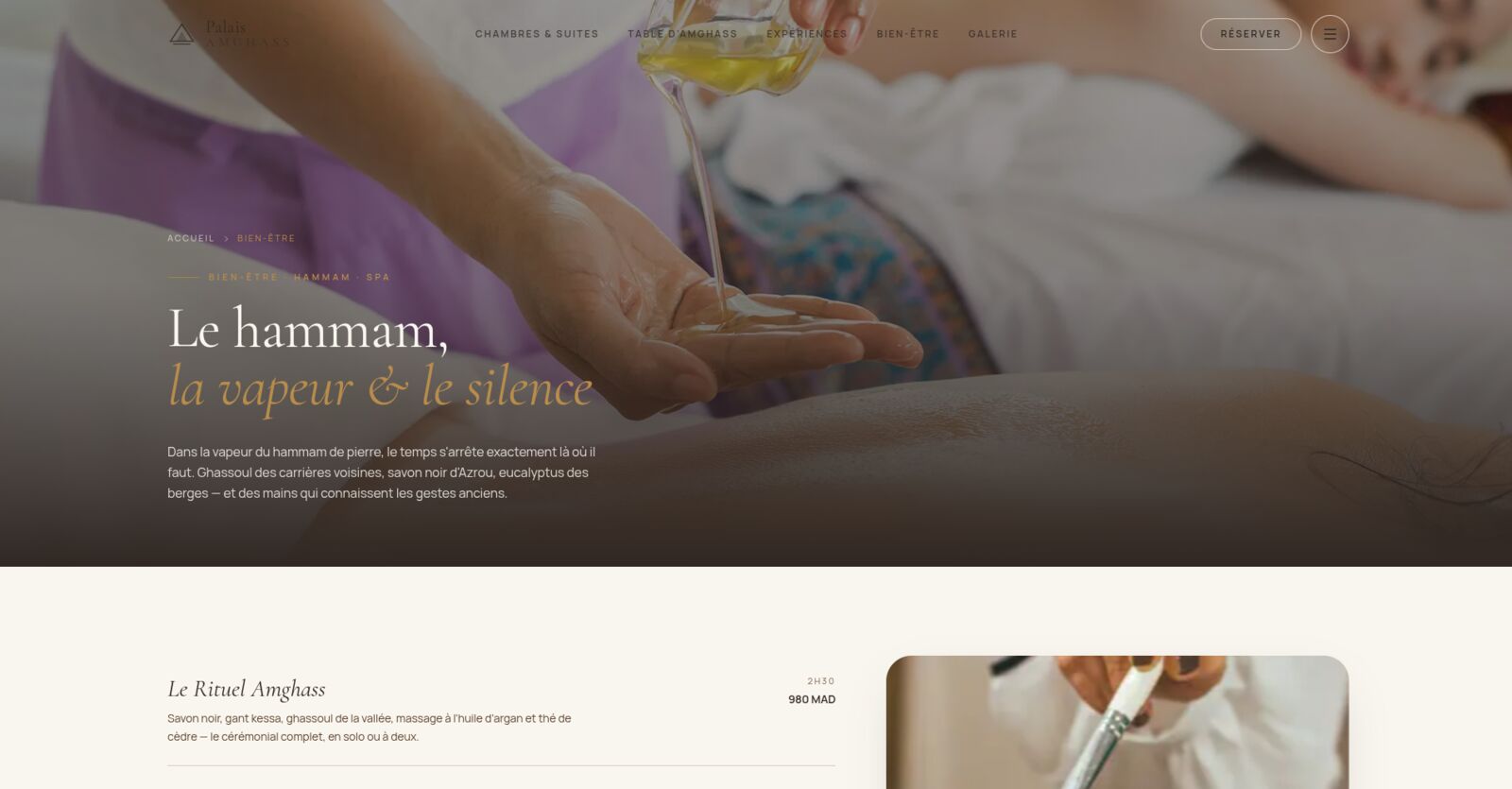 Palais Amghass — wellness and hammam