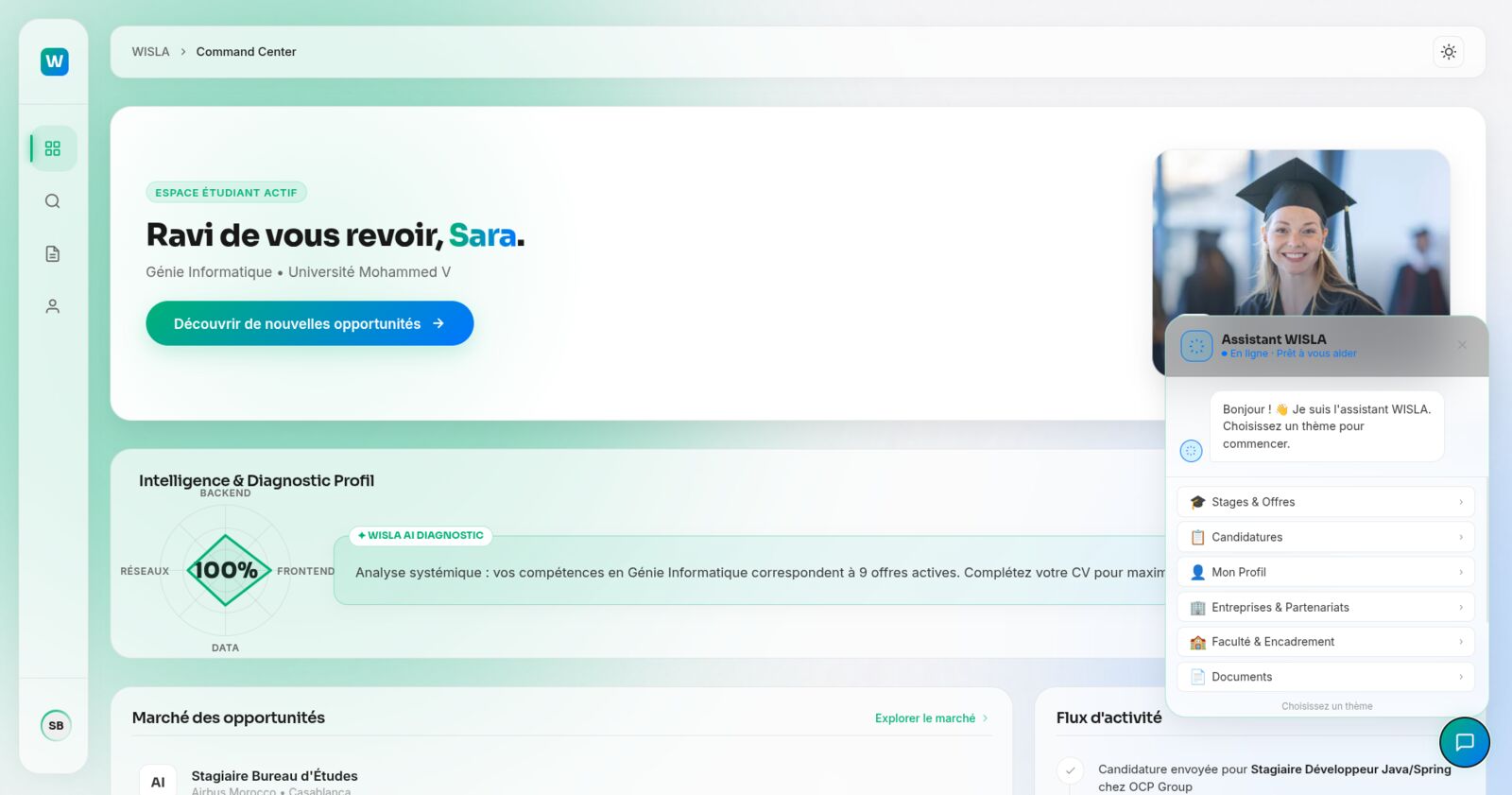 WISLA — student dashboard